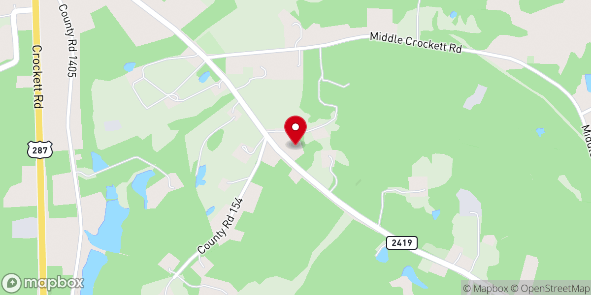 Map showing location of Walston Springs Church