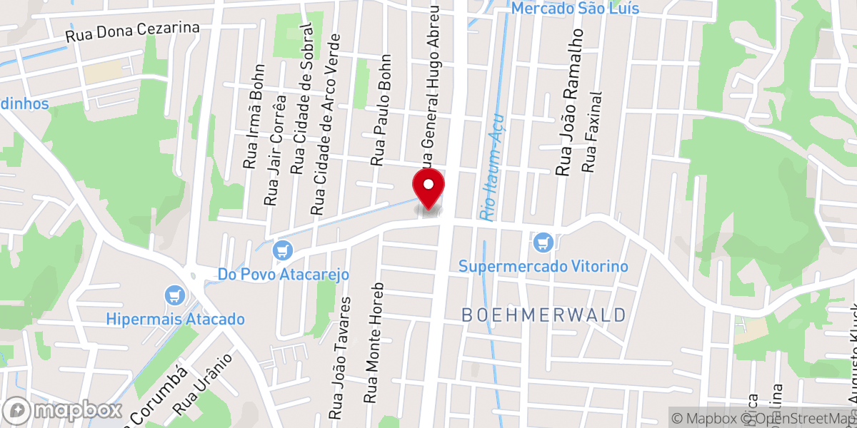 Map showing location of Assembleia de Deus - Boehmerwald