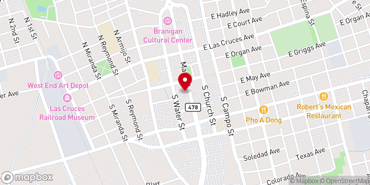 Map showing location of Etz Chayim - Tree of Life Messianic Congregation