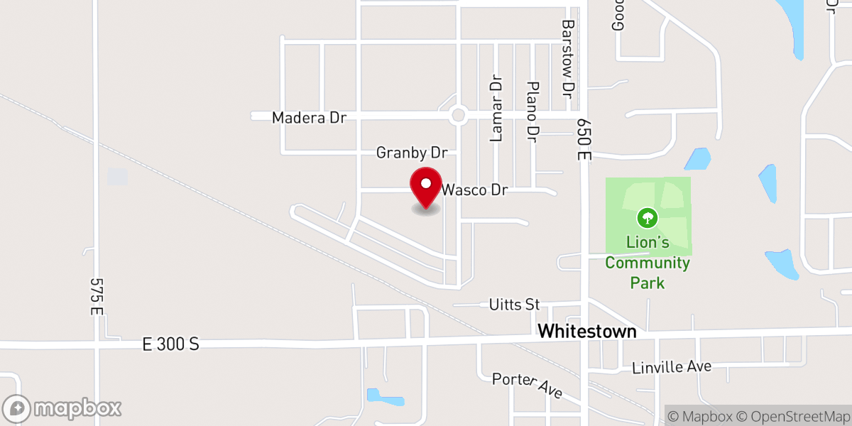 Map showing location of Traders Point Christian Schools Inc