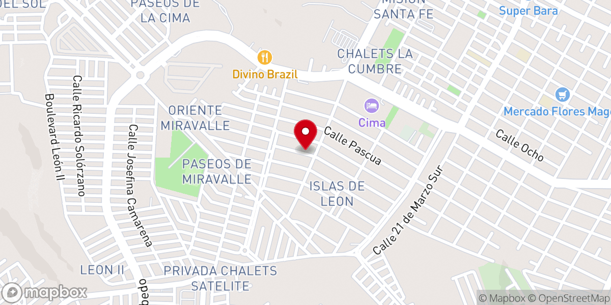 Map showing location of Iglesia De Jesucristo Maranatha