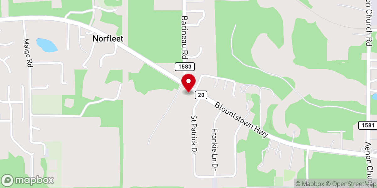 Map showing location of Bible Believers Fellowship Church