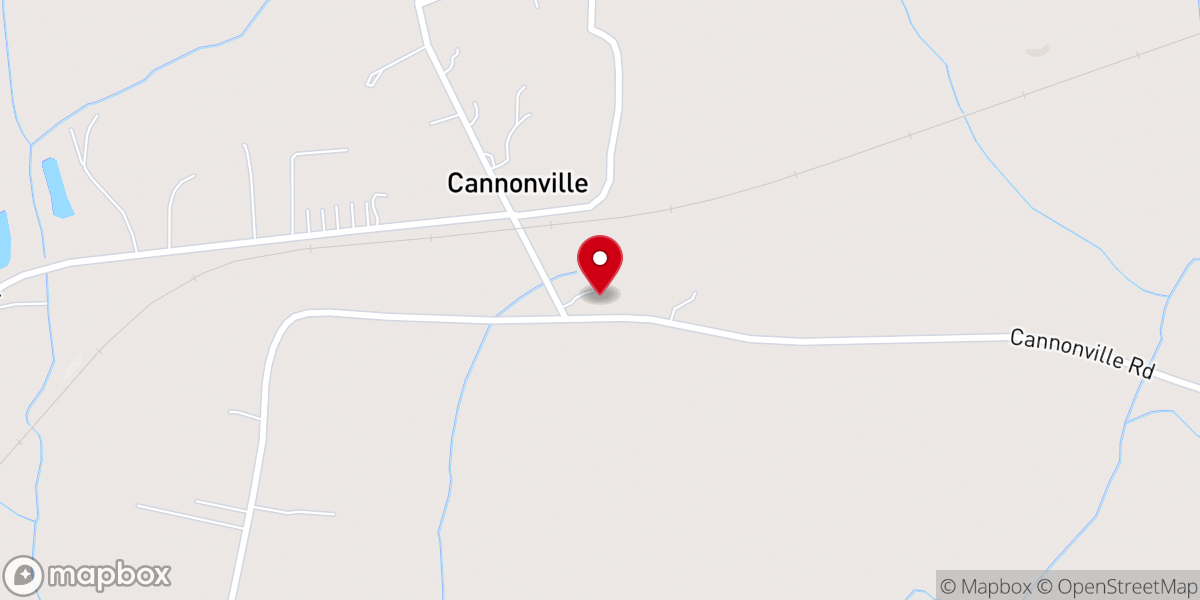 Map showing location of Thankful Church
