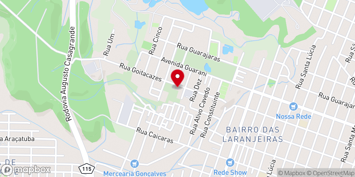 Map showing location of Comunidade Nossa Senhora de Guadalupe (Magistrado)