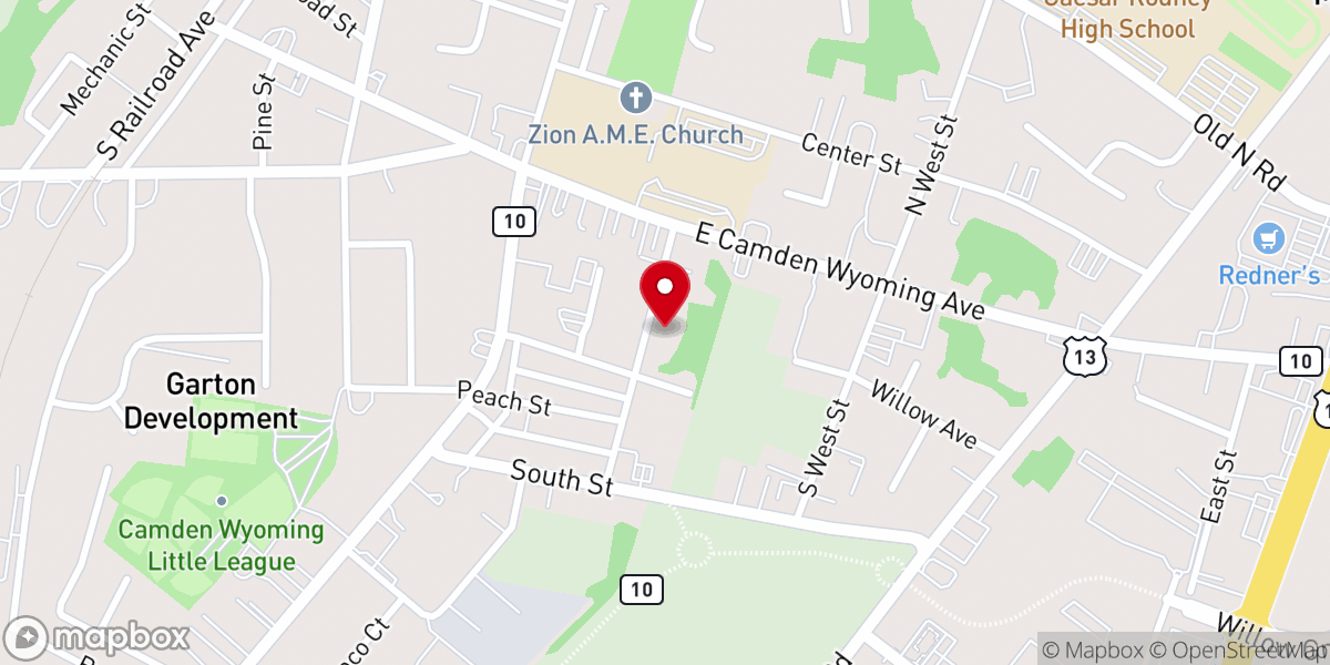 Map showing location of Camden Wyoming