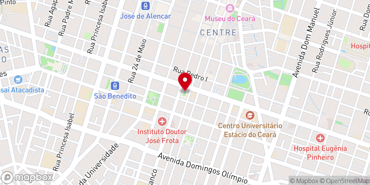 Map showing location of Igreja de Nossa Senhora do Carmo