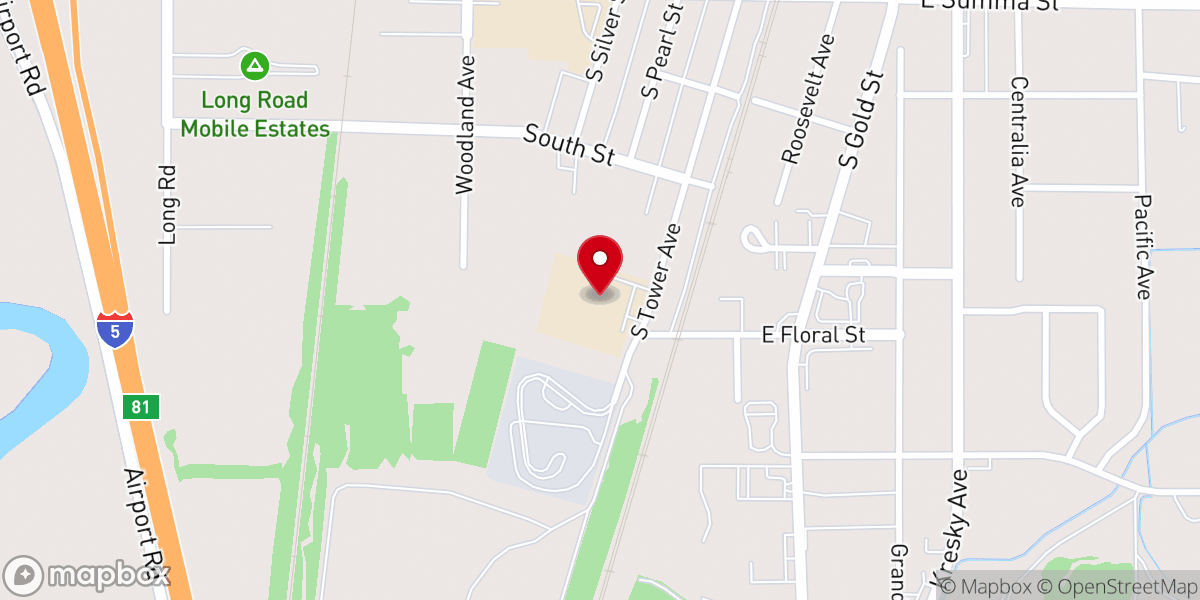 Map showing location of Centralia Christian School