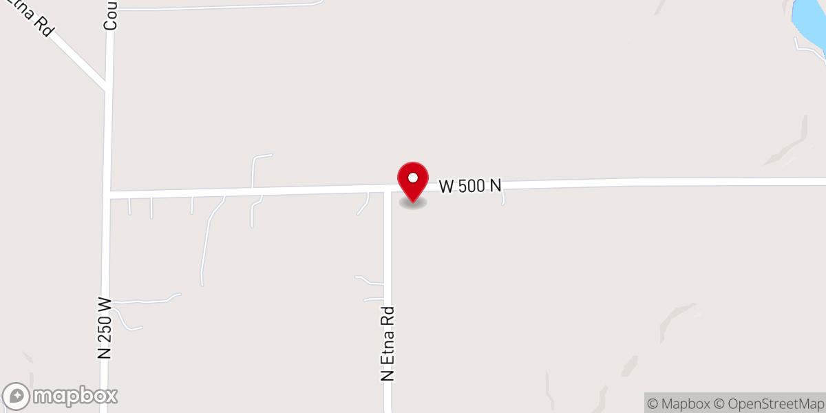 Map showing location of West Point Church