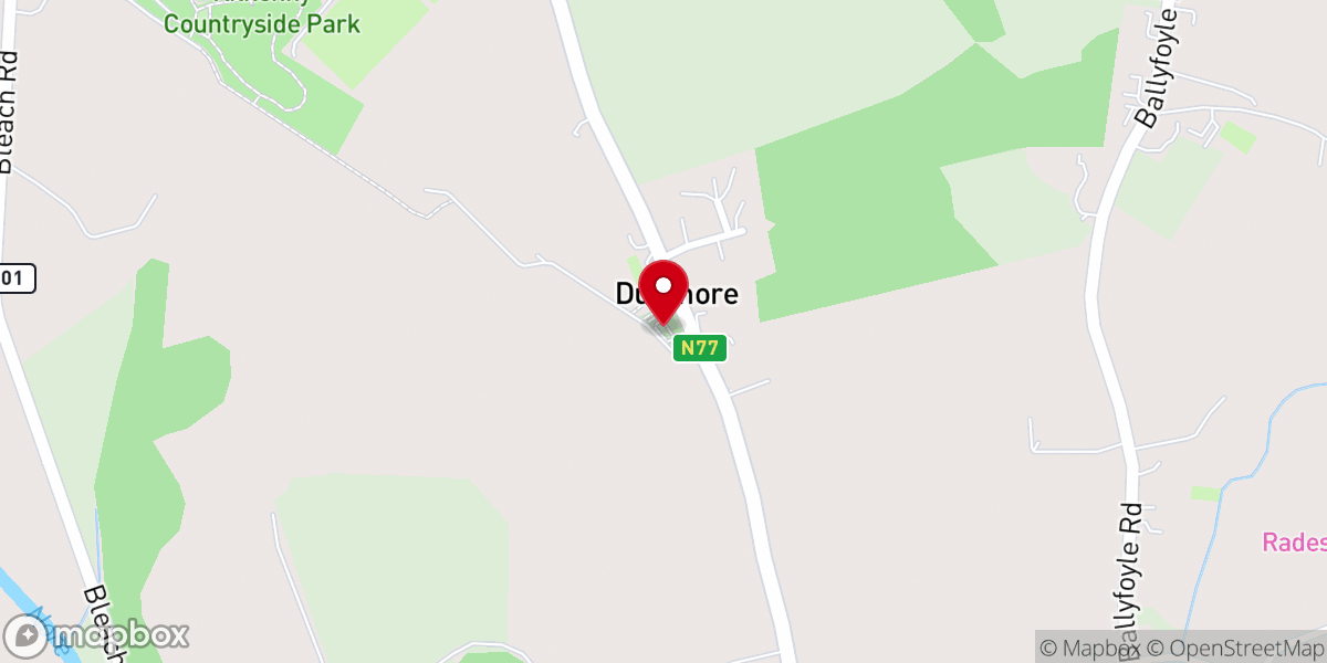 Map showing location of Holy Trinity Church