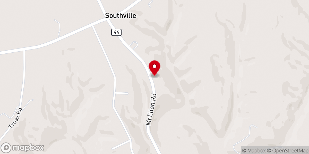 Map showing location of Salem Baptist Church