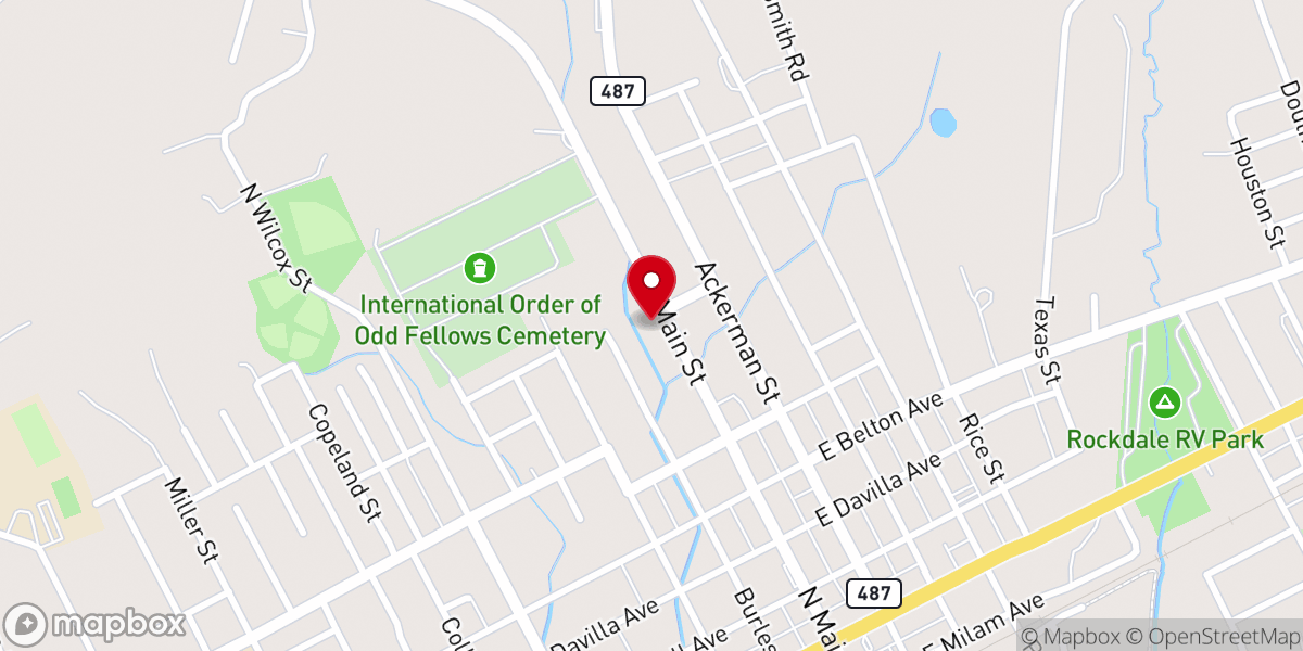 Map showing location of Primera Iglesia Bautista