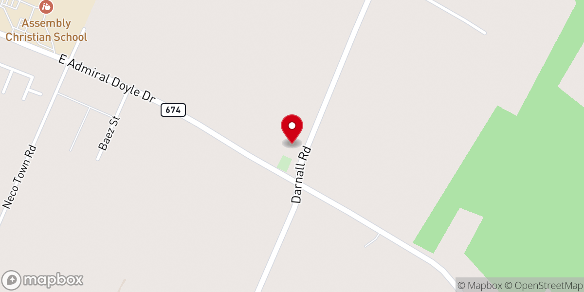Map showing location of Union Sixth District Missionary Baptist Association
