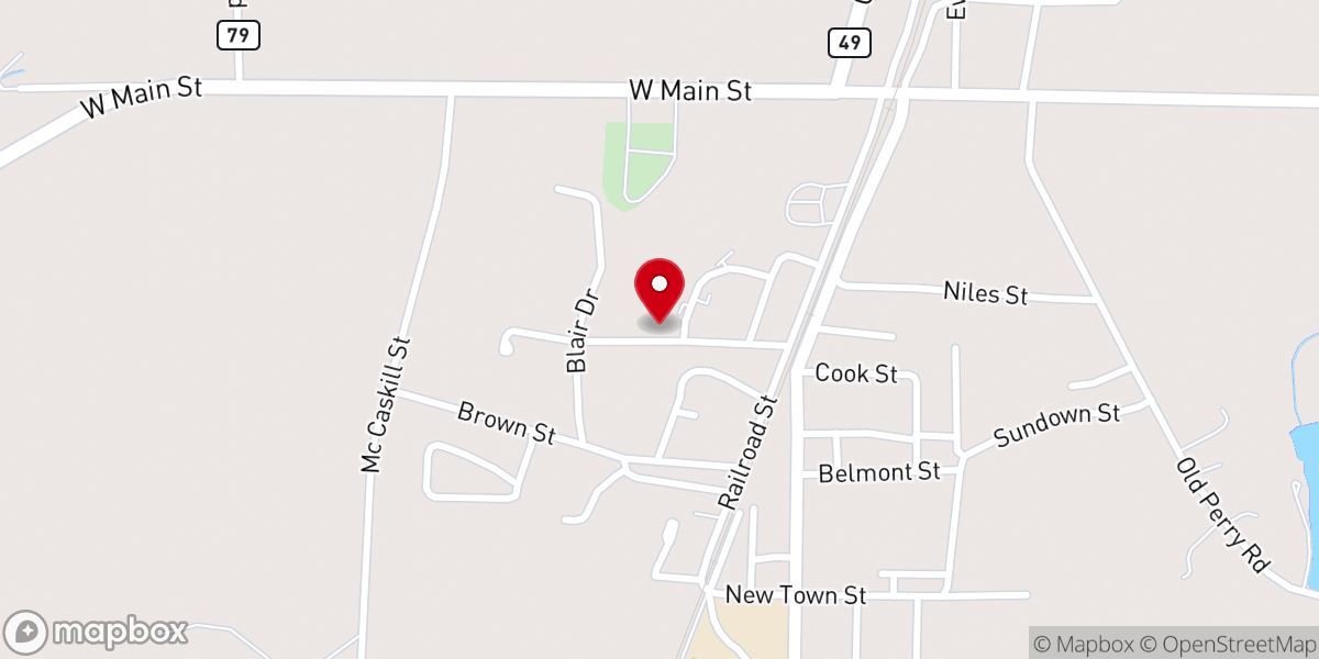 Map showing location of Glorious Hope Primitive Baptist Church