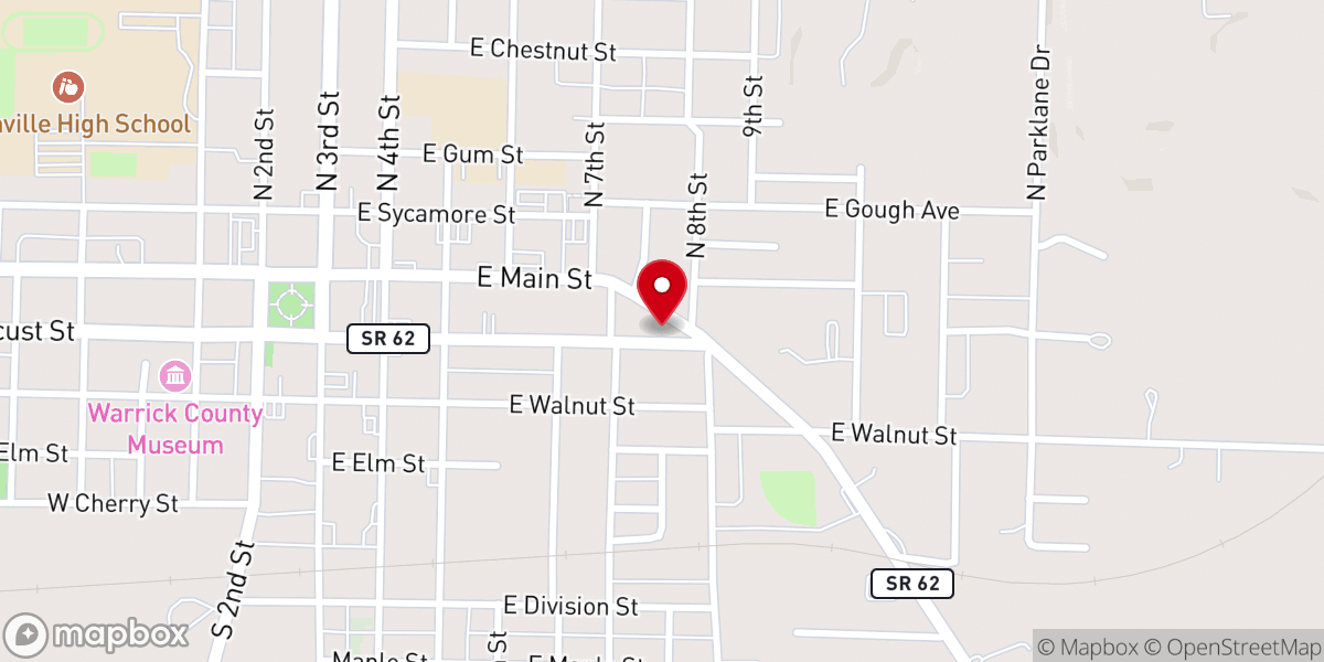 Map showing location of Main Street GBC - 5 Point