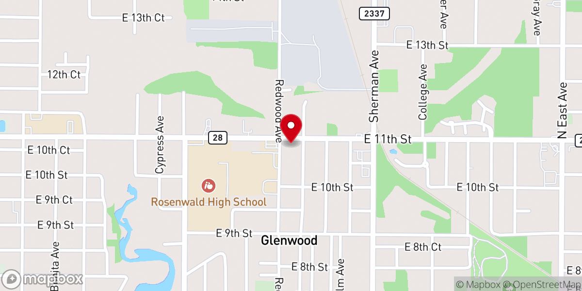 Map showing location of Redemption Lutheran Church