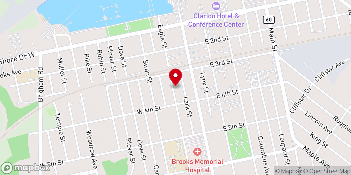 Map showing location of Assembly of Christian Church