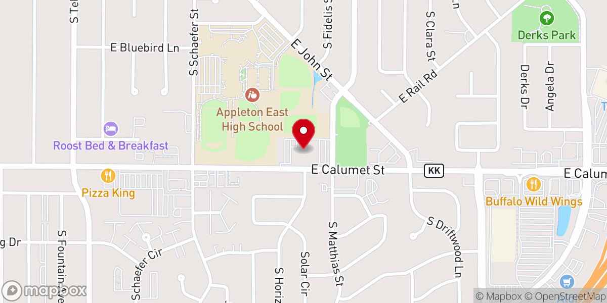 Map showing location of Prince of Peace Lutheran Church, ELCA