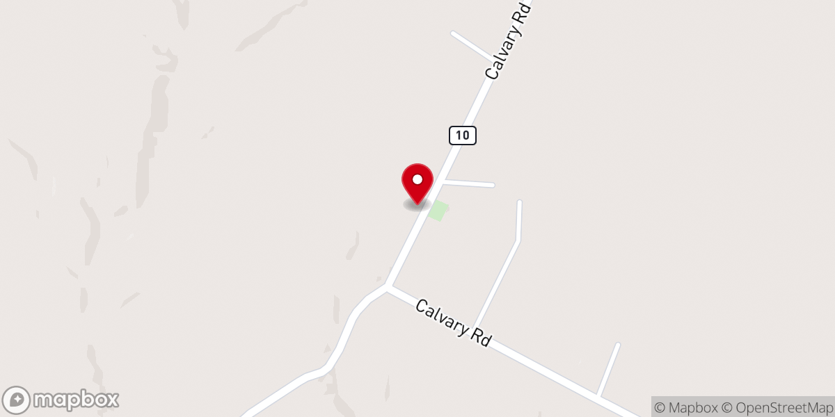 Map showing location of Calvary Church of God