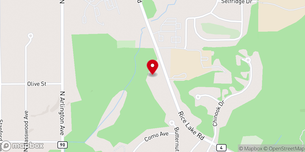 Map showing location of Heritage Baptist Church