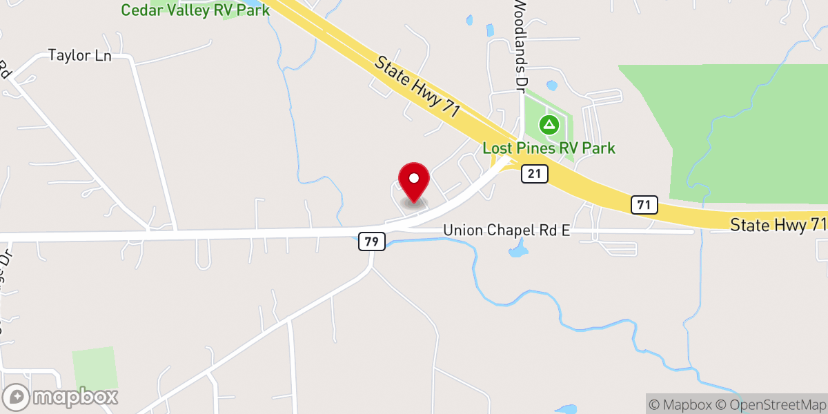Map showing location of New Covenant Church