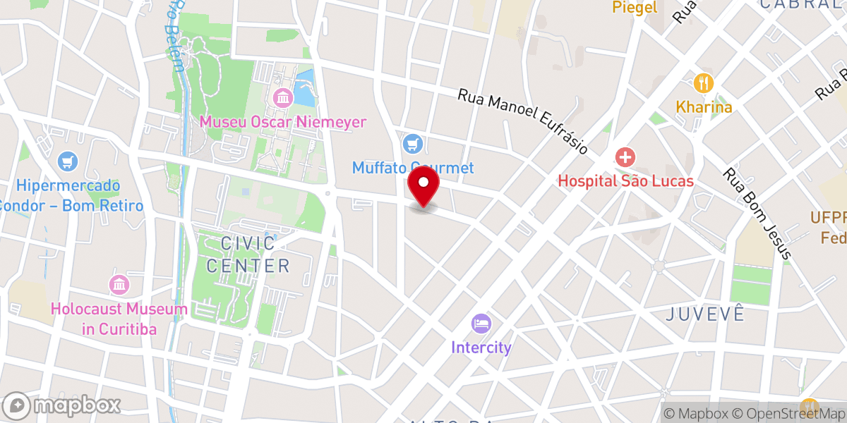 Map showing location of IELB | Igreja Evangélica Luterana do Brasil Santíssima Trindade Juvevê em Curitiba