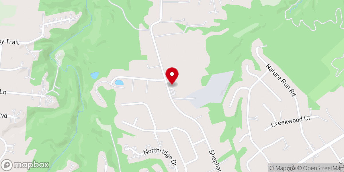 Map showing location of Reconciliation Church