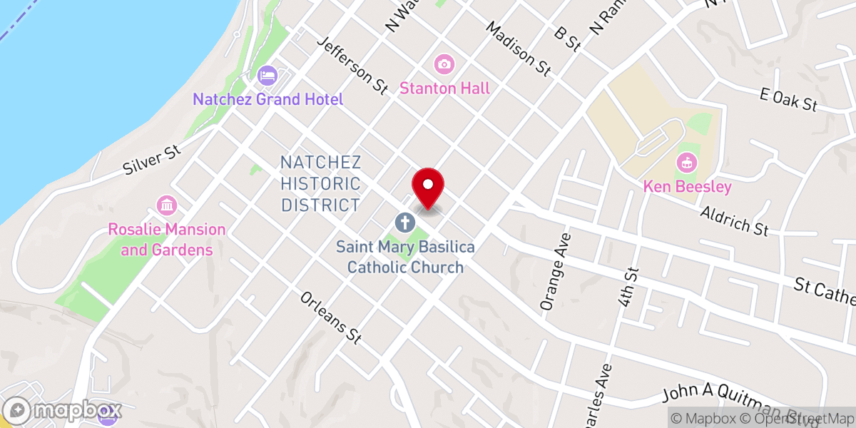 Map showing location of Saint Marys Cathedral