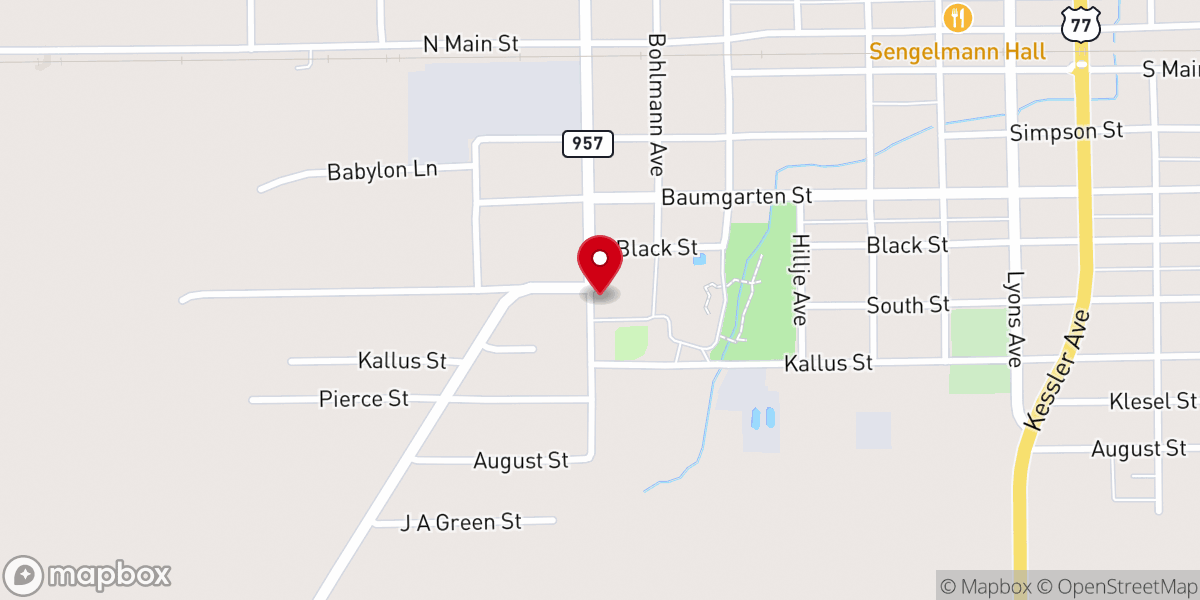 Map showing location of St. James Missionary Baptist Church