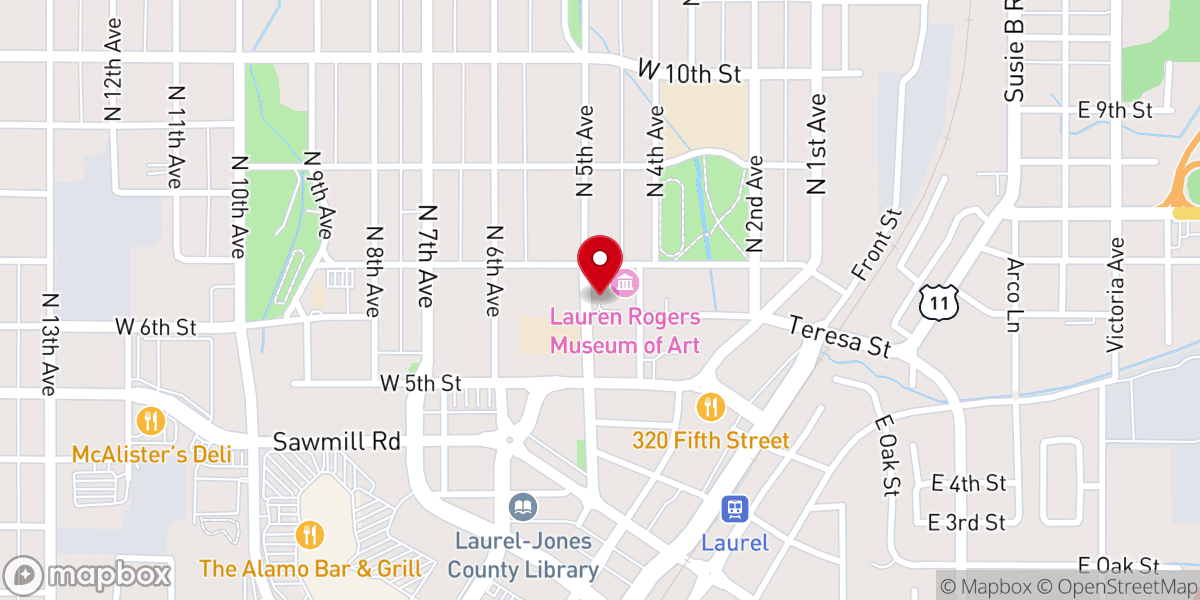 Map showing location of Saint John Episcopal Church