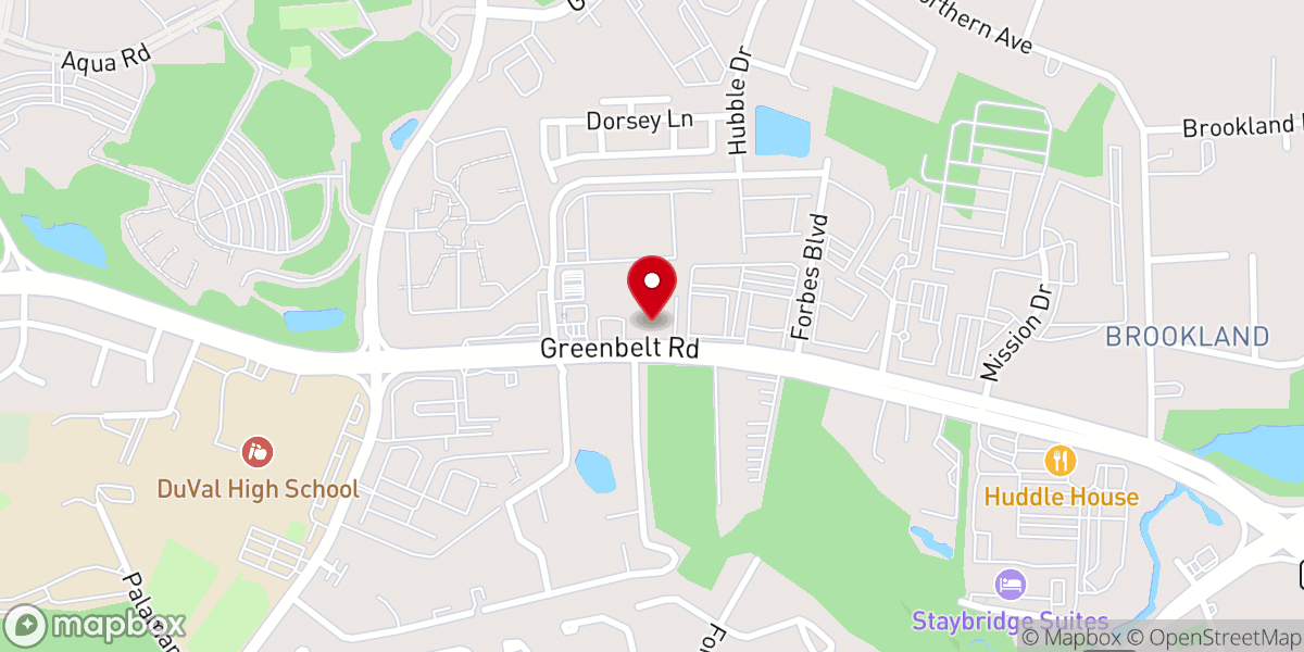 Map showing location of Good Samaritan Lutheran Church
