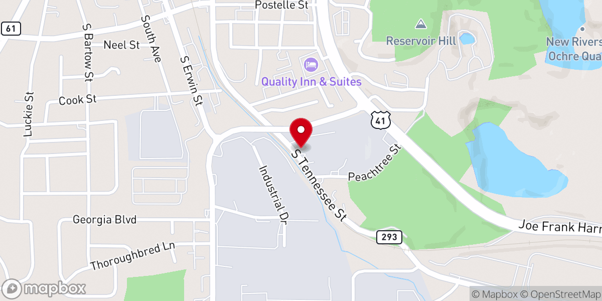 Map showing location of Healing Hands Outreach Ministries Inc