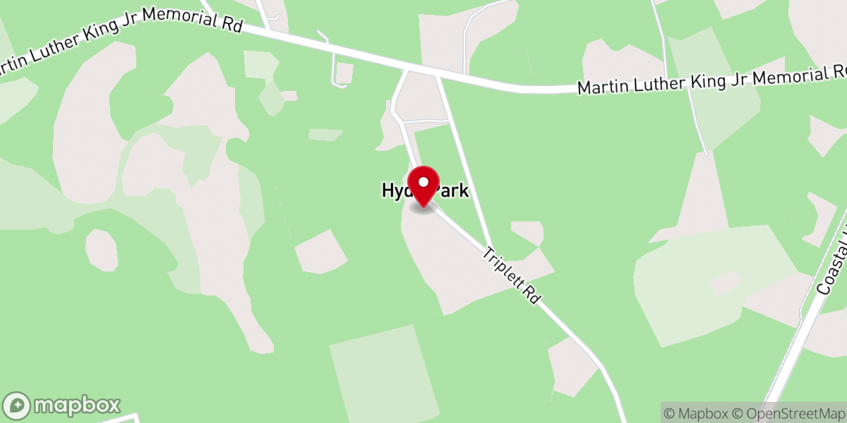 Map showing location of Hallowed Be Thy Name Church