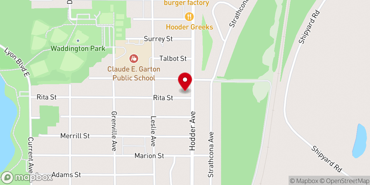 Map showing location of Refreshing Waters Community Church Inc.