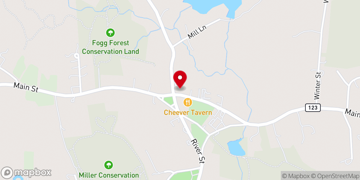 Map showing location of New Hope Chapel