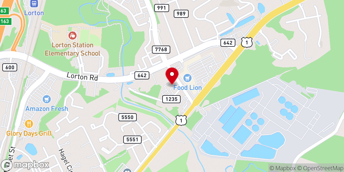 Map showing location of GracePointe Baptist Church NOVA