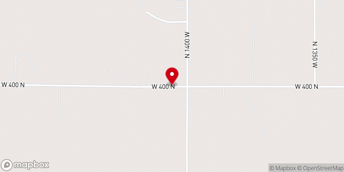 Map showing location of Little Alva Church