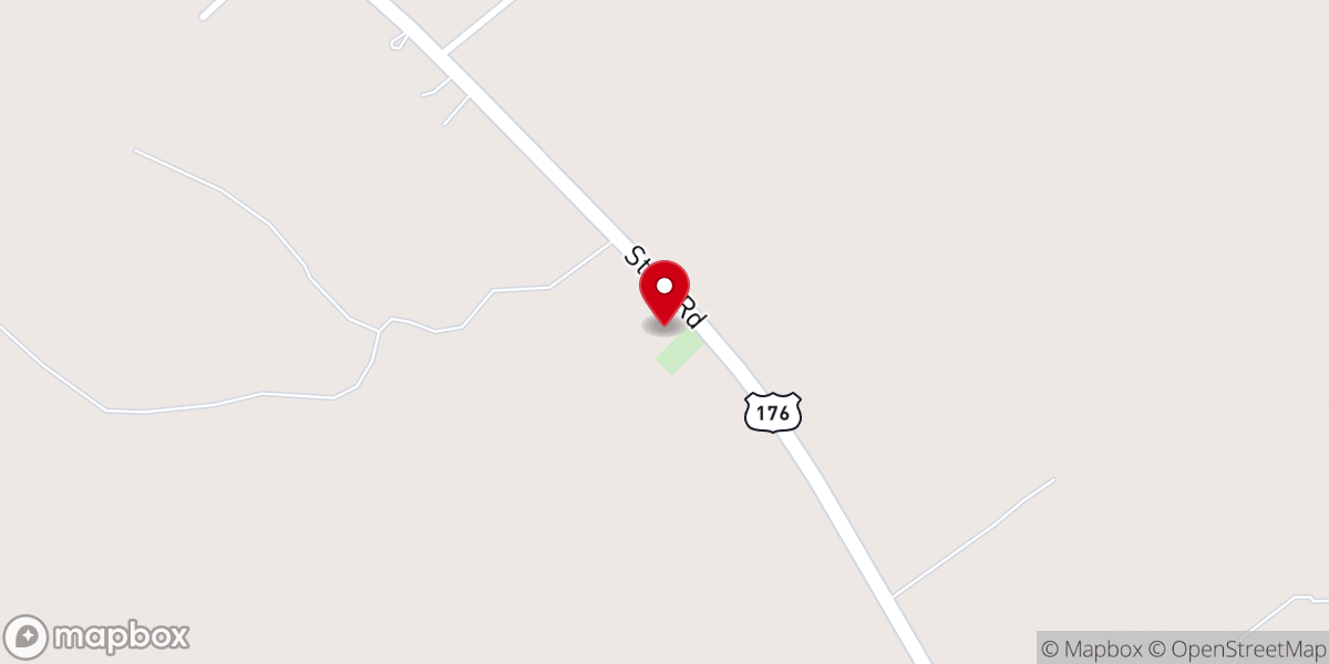 Map showing location of Sandridge Baptist Church