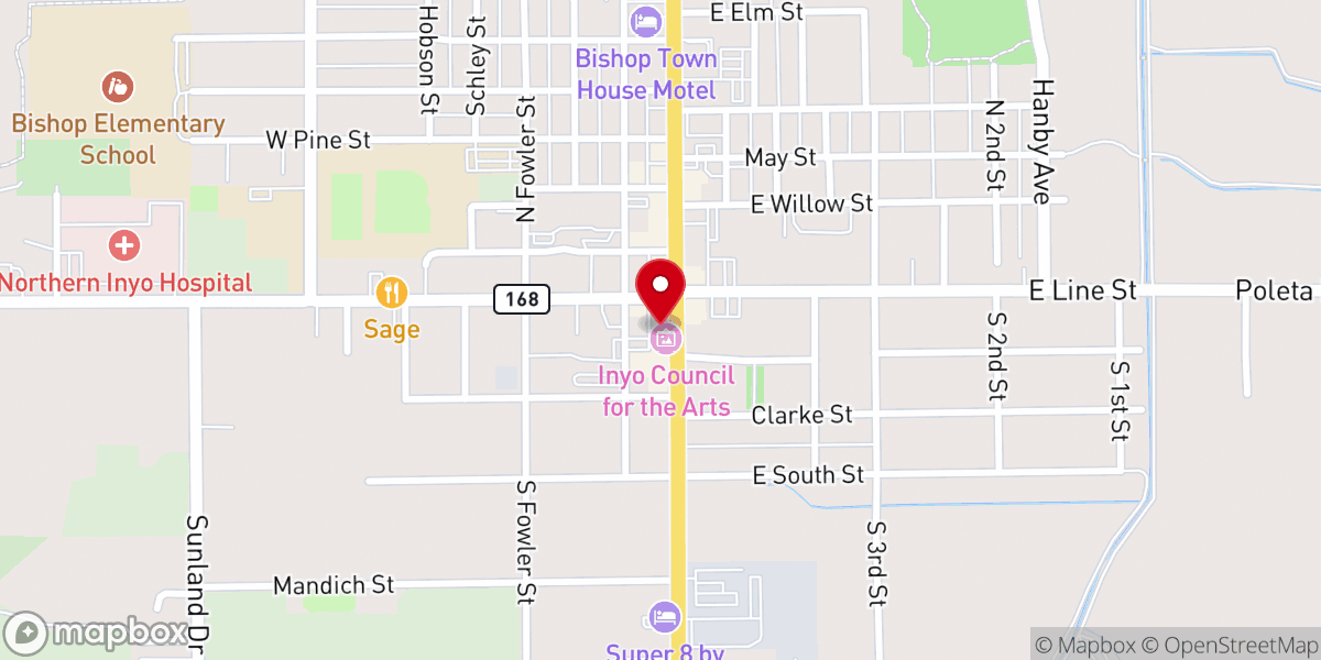 Map showing location of Church on Main - Calvary Chapel Bishop
