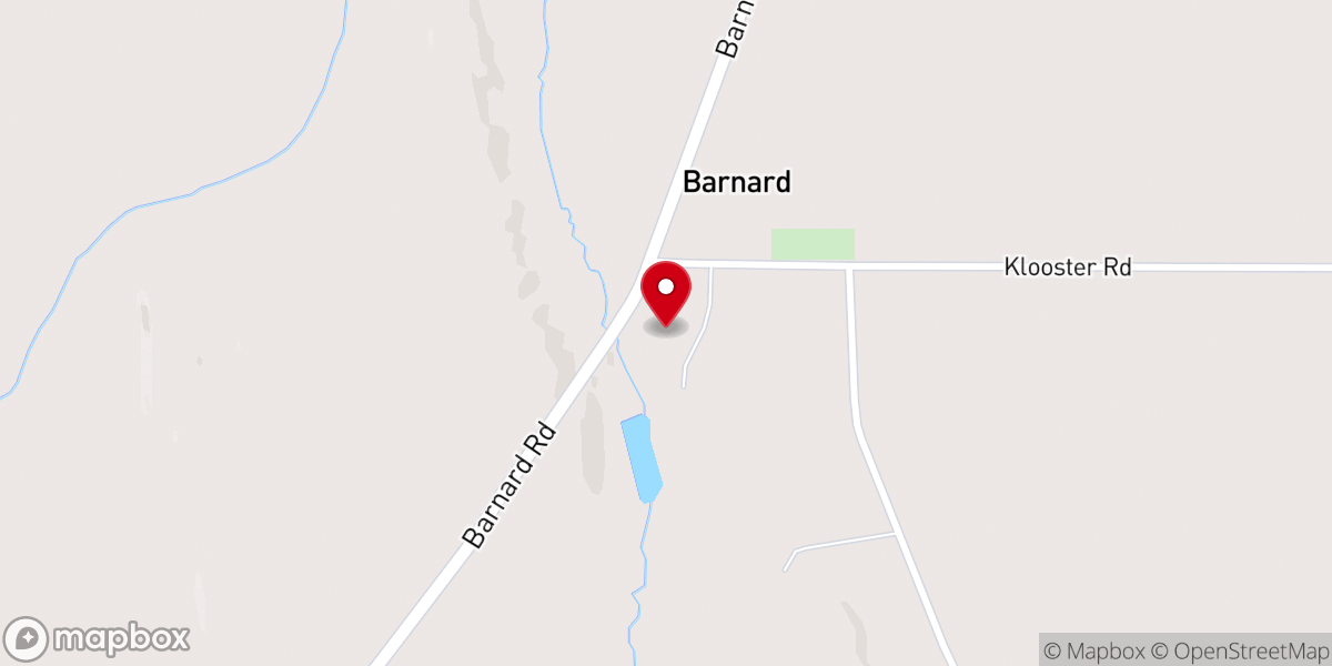 Map showing location of Barnard Methodist Church