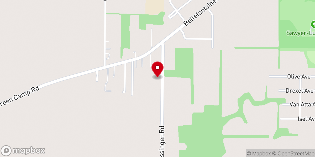 Map showing location of Marion First Free Will Baptist Church