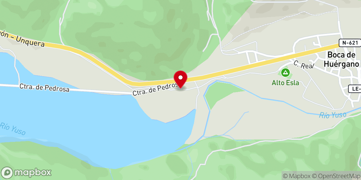 Map showing location of Ermita de Santo Tirso