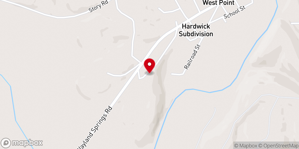 Map showing location of Faith Fellowship Church of Westpoint