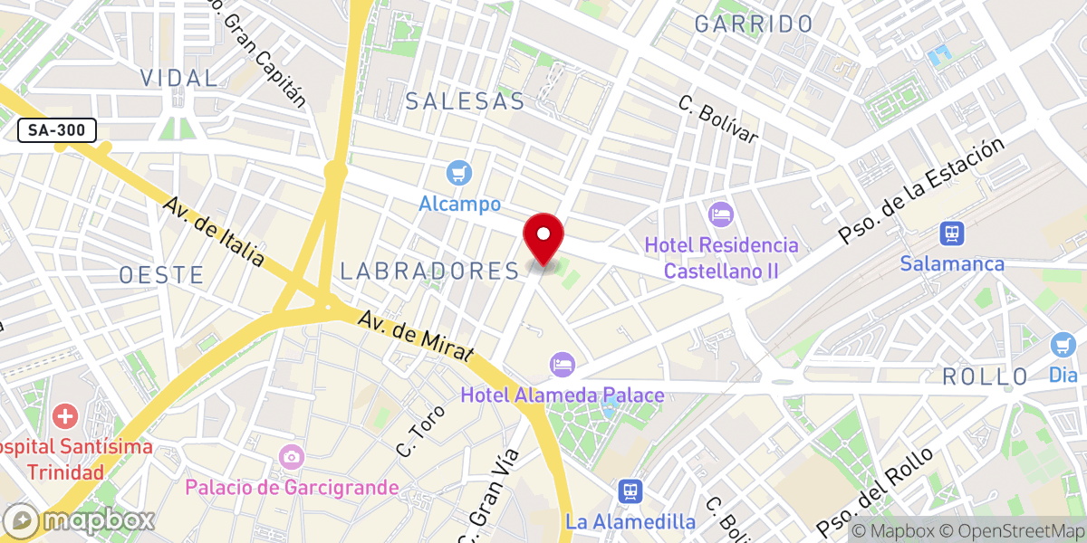 Map showing location of Iglesia de María Auxiliadora - Santuario Mariano Diocesano