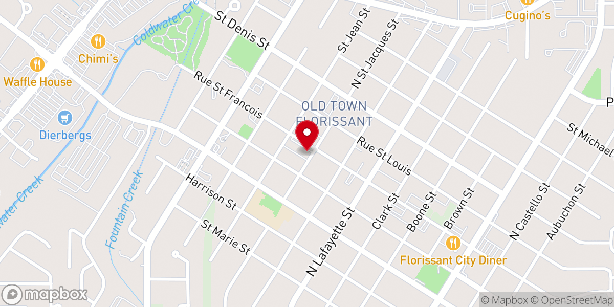 Map showing location of Freedom Church St.Louis