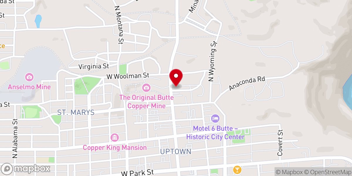 Map showing location of Old St. Mary's Catholic Church