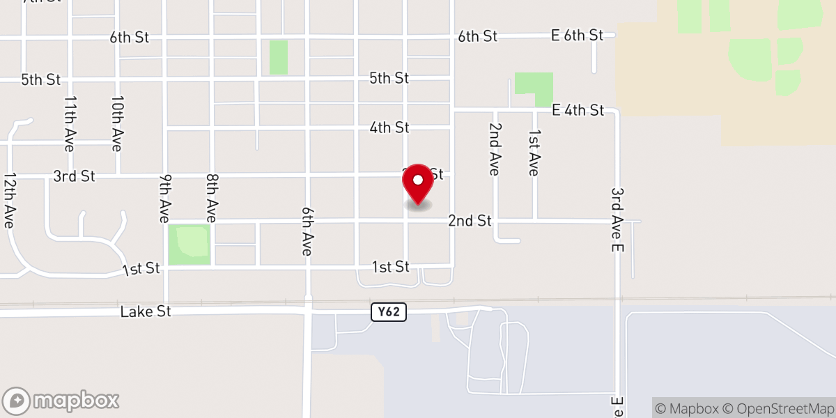 Map showing location of Silver Creek Bible Church