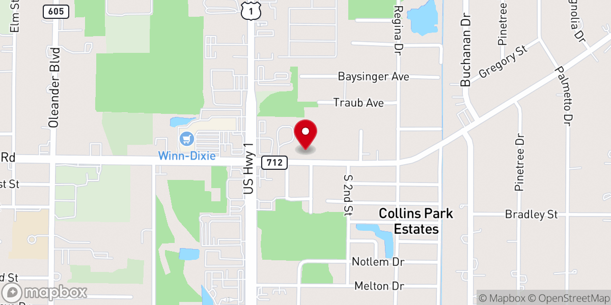 Map showing location of Port Saint Lucie Church of Christ