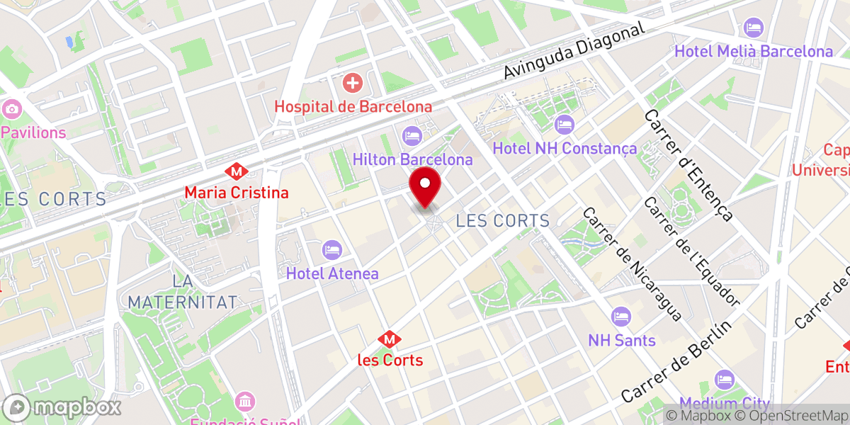 Map showing location of Parroquia de Santa Maria del Remei