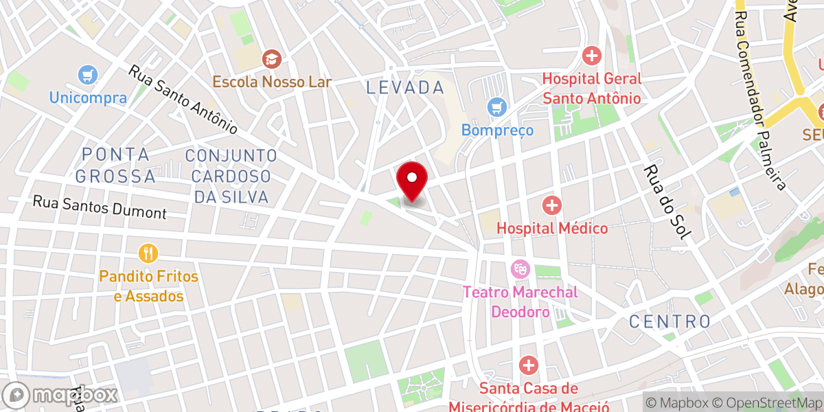Map showing location of Paróquia de Nossa Senhora das Graças