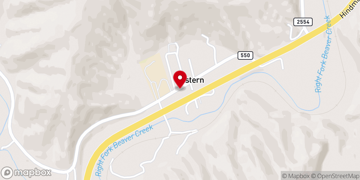 Map showing location of Eastern